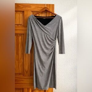 Ralph Lauren Black and White Houndstooth Dress size 4